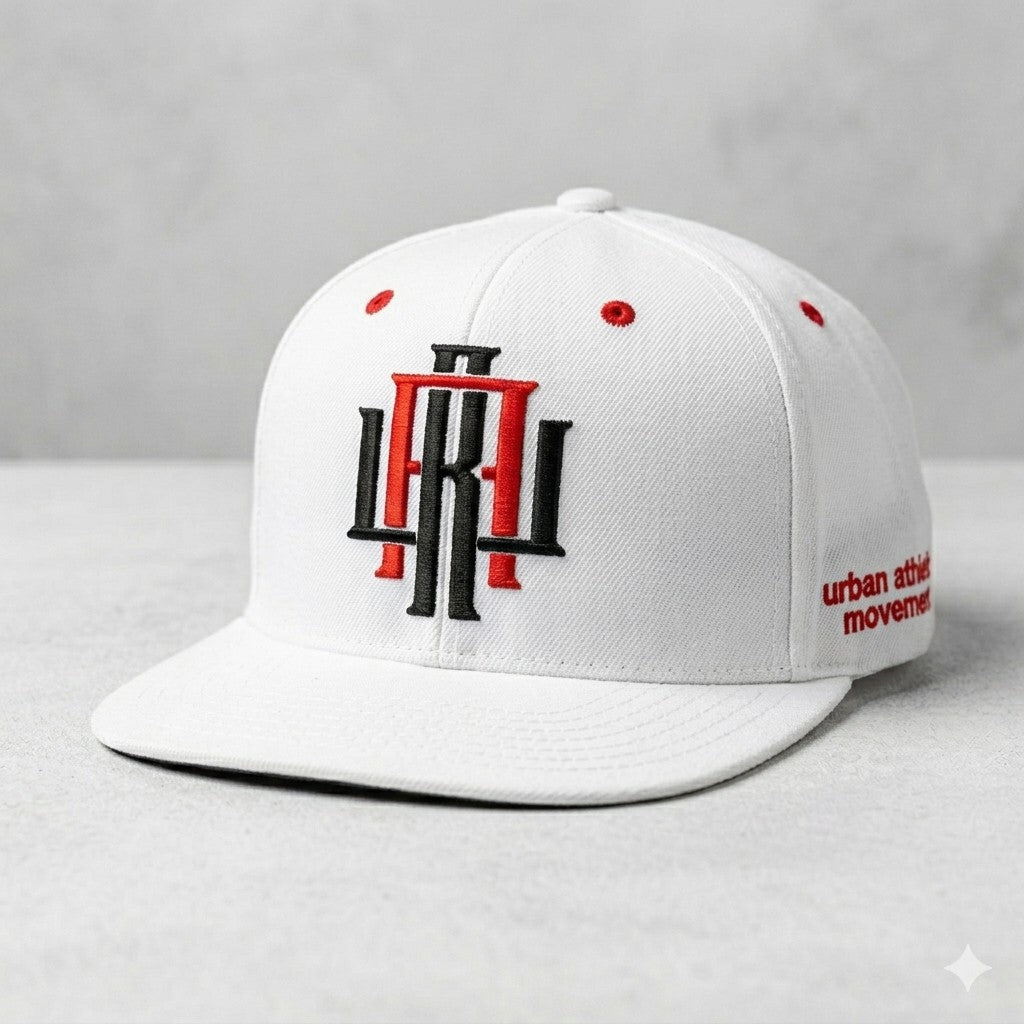 Urban Roots - White (Black/Red) Snapback