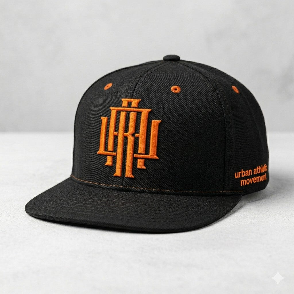 Urban Roots (Black/Orange) Snapback