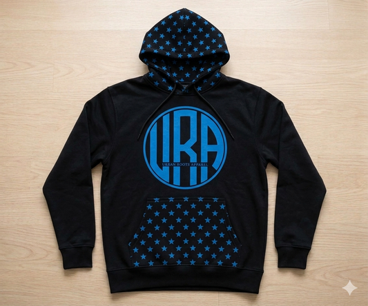Urban Roots Premium Hoodie Black/Blue