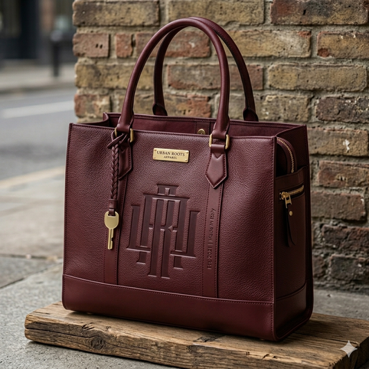 Luxe Burgandy Sachel Bag
