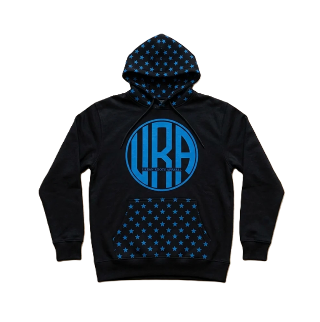 Urban Roots Premium Hoodie Black/Blue