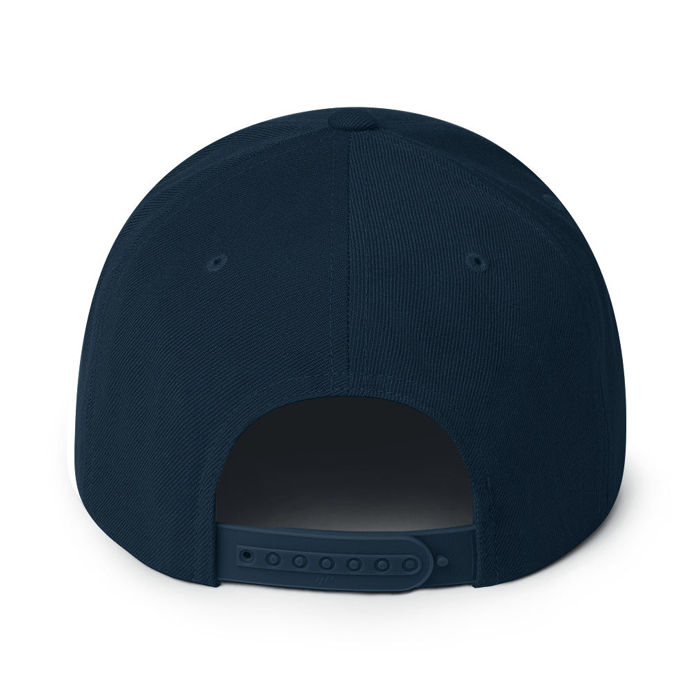 Navy/White Snapback Hat