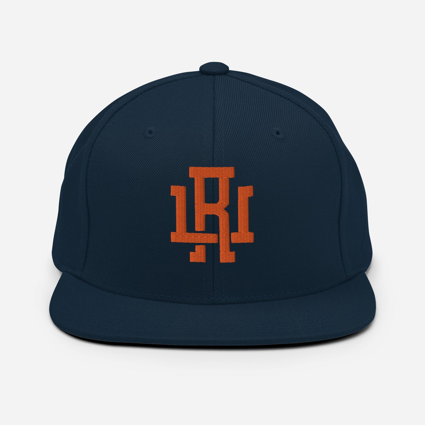 Navy/Orange Snapback Hat