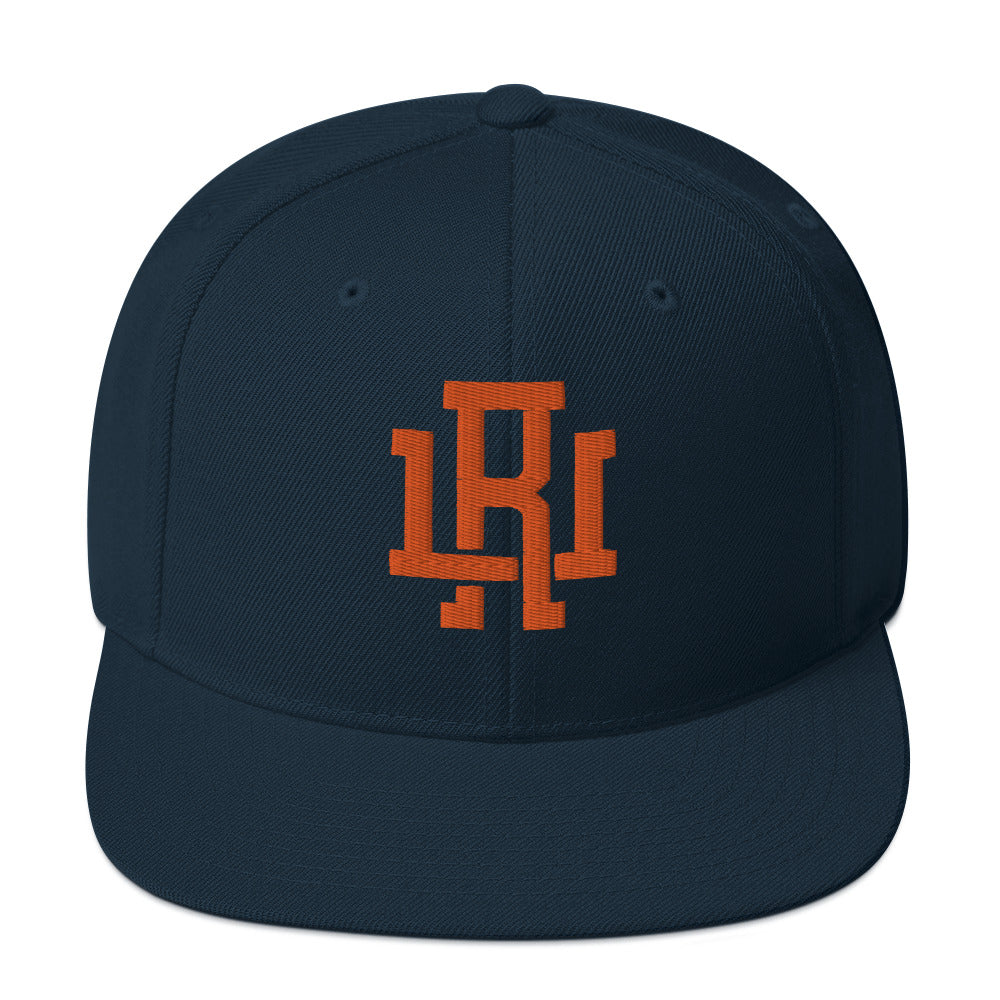 Navy/Orange Snapback Hat
