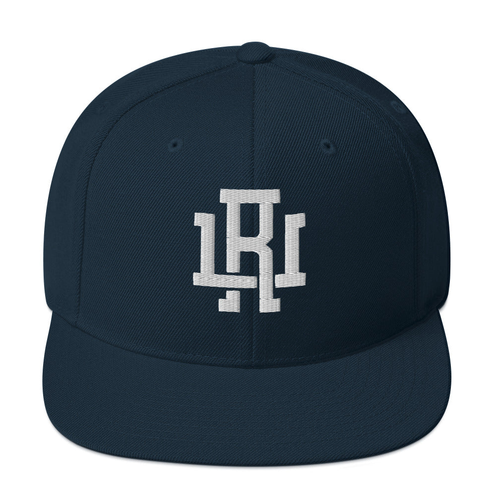 Navy/White Snapback Hat