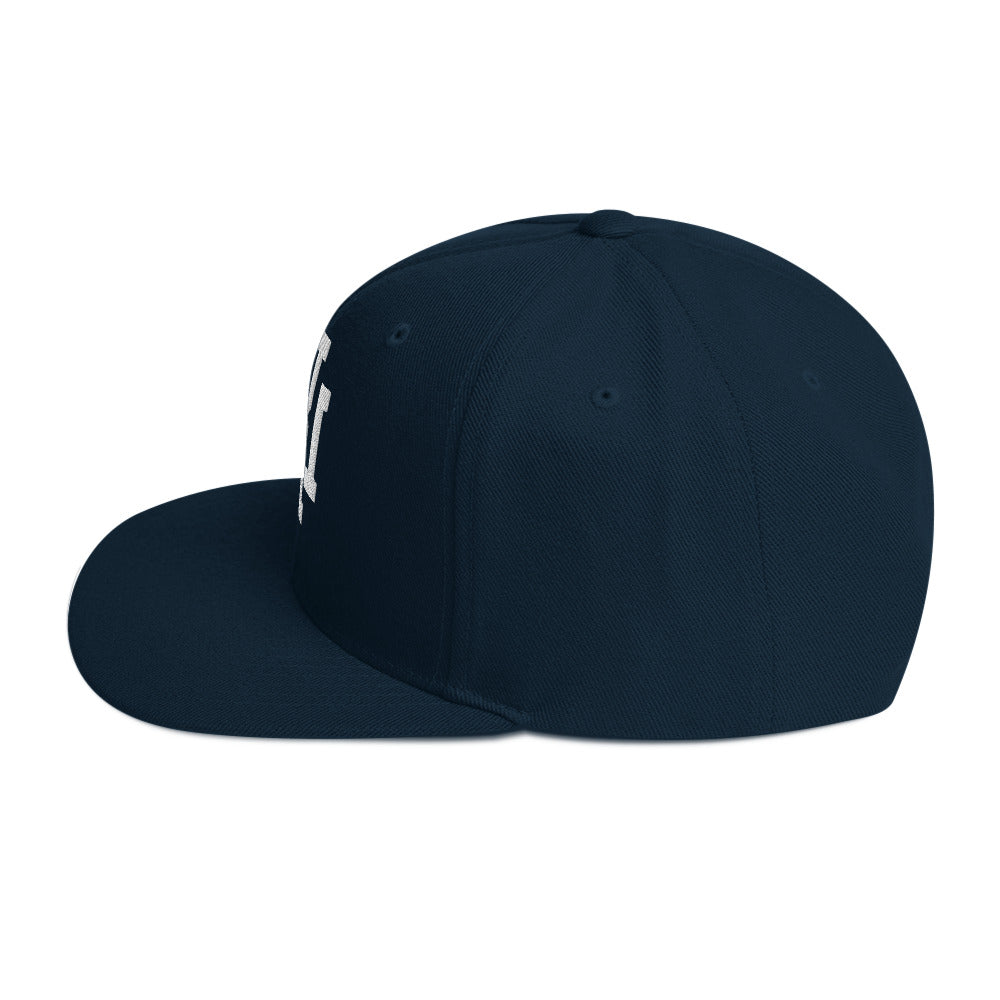 Navy/White Snapback Hat