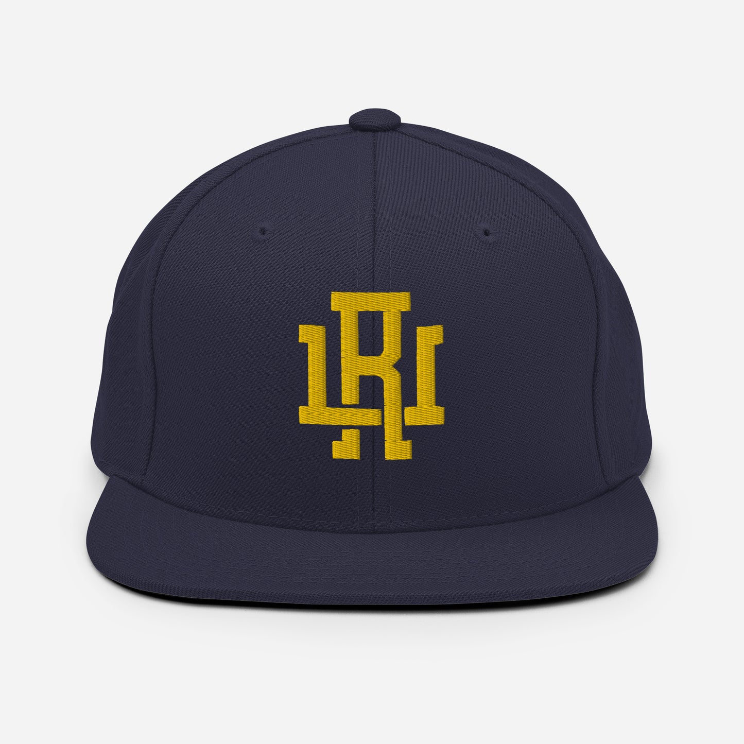 Dark Navy/Yellow Snapback Hat