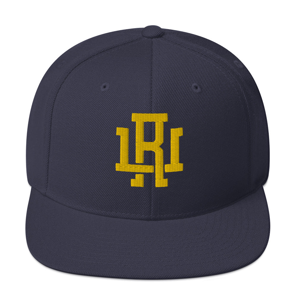 Dark Navy/Yellow Snapback Hat