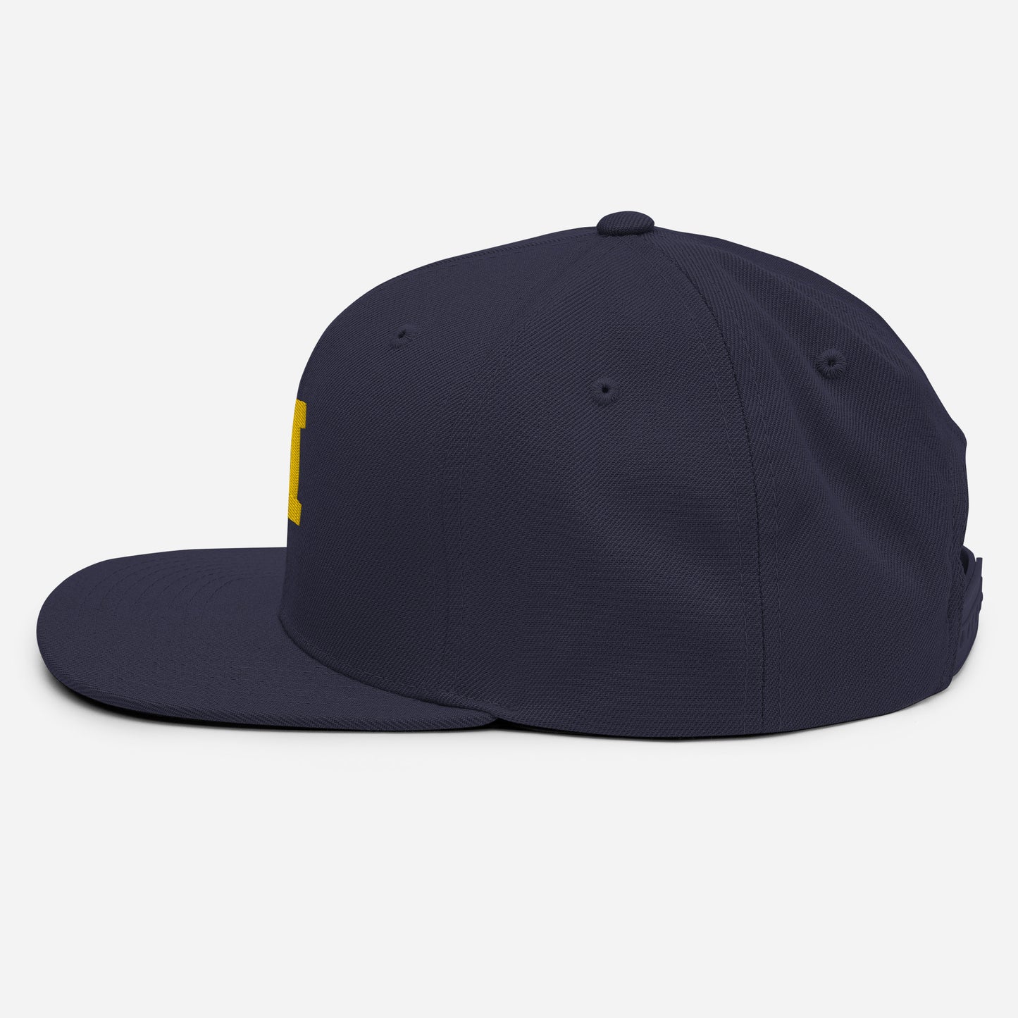 Dark Navy/Yellow Snapback Hat