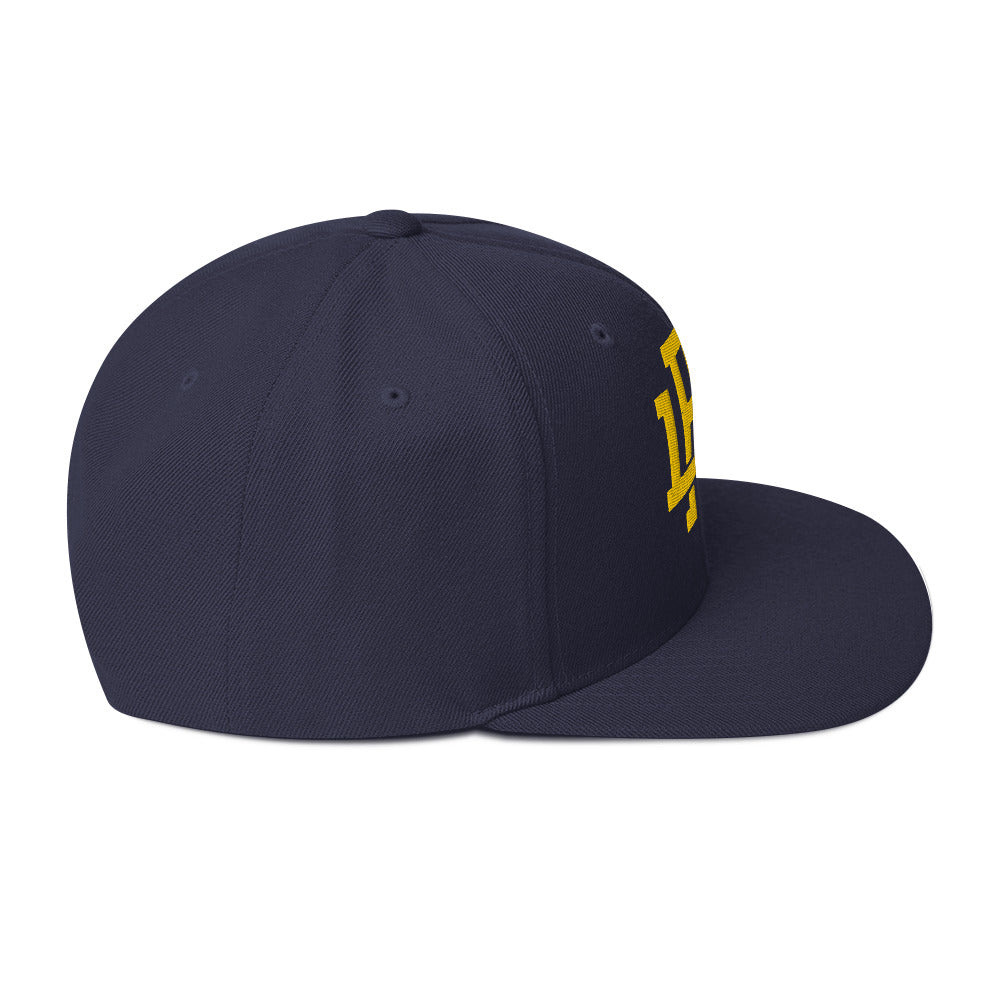 Dark Navy/Yellow Snapback Hat