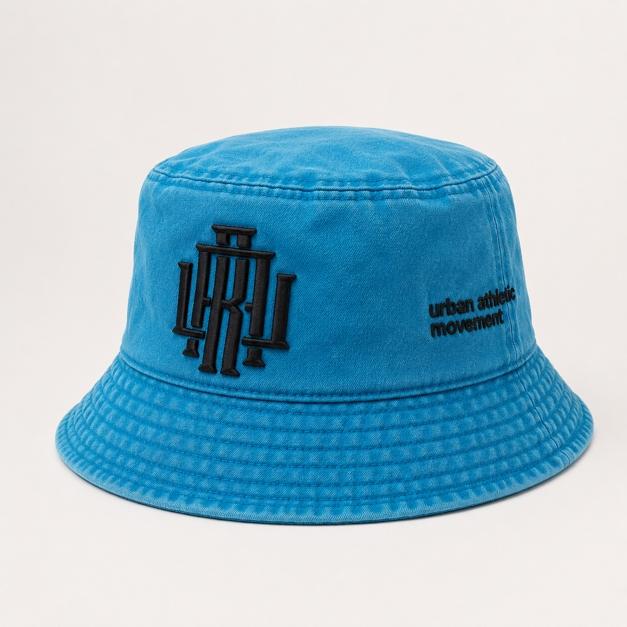 Urban Roots (Black/Light Blue) Bucket Hat