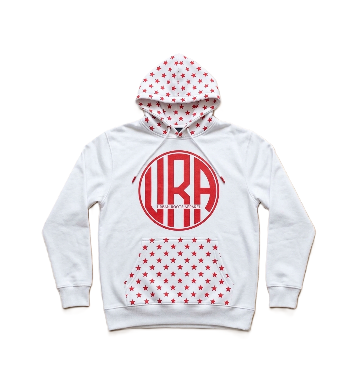 Urban Roots Premium Hoodie White/Red